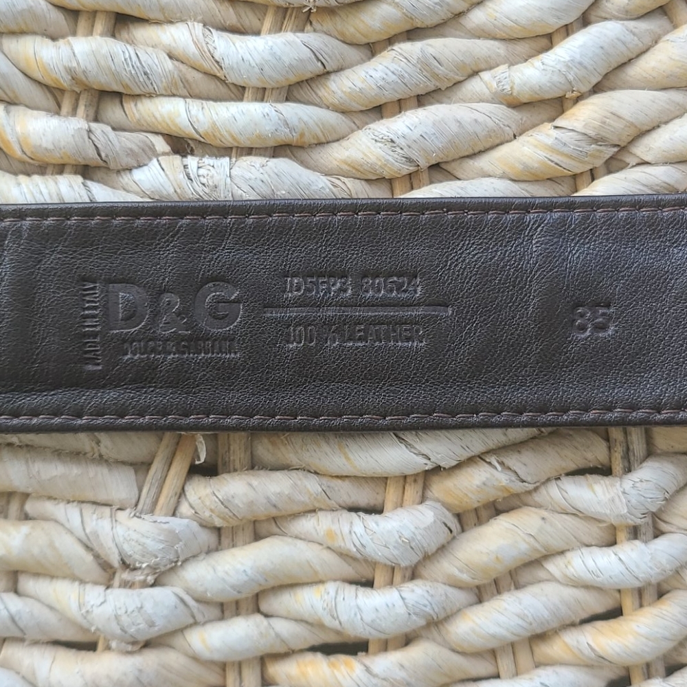 Authentic D&G Python Leather Belt - image 7